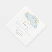 Wir sind auf Cloud Nine Boy Baby Dusche Serviette (Ecke)