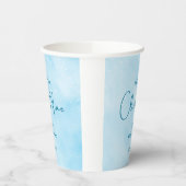 Wir sind auf Cloud Nine Boy Baby Shower Pappbecher (Links)