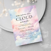 Wir sind auf Cloud Nine Dreamy Sky Baby Shower Einladung