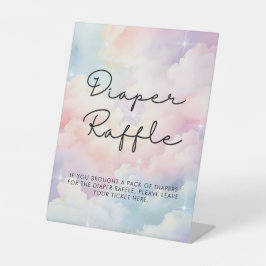 Wir sind auf Cloud Nine Dreamy Stars Baby Dusche Sockelschild