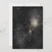 Wir sind auf Cloud Nine Gold Dreamy Baby Dusche Einladung (Rückseite)