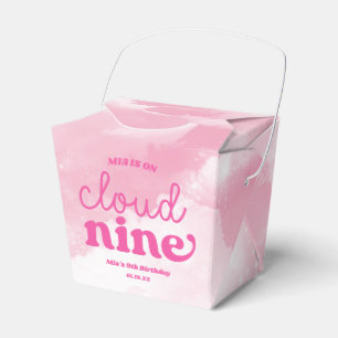 Wir sind auf Cloud Nine Pink 9. Geburtstagsparty Geschenkschachtel