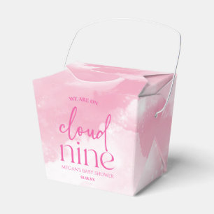 Wir sind auf Cloud Nine Pink Baby Dusche Geschenkschachtel