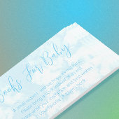 Wir sind auf dem Cloud Nine Book for Baby Shower Begleitkarte