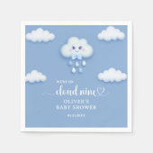 Wir sind auf der Cloud neun niedlichen Flut Cloud  Serviette (Vorderseite)