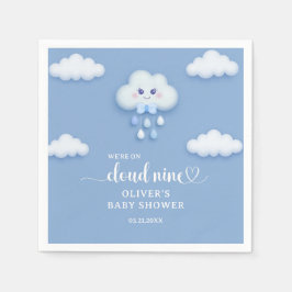 Wir sind auf der Cloud neun niedlichen Flut Cloud  Serviette