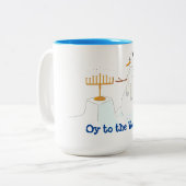 WIR SIND AUF DER WELT! ZWEIFARBIGE TASSE (Vorderseite Links)