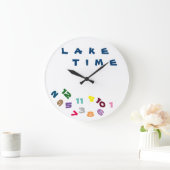 "WIR SIND AUF ***LAKE TIME***" MIT DIESEM COOLEN K GROßE WANDUHR (Zuhause)