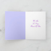 Wir sind auf Sie so sehr stolz Karte (Innenseite)