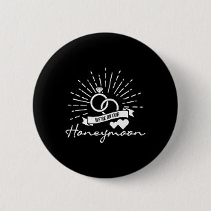 Wir sind auf unserer Hochzeitsreise - Liebe Ehe Eh Button