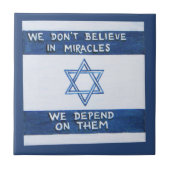 Wir sind auf Wunder angewiesen Fliese (Vorderseite)