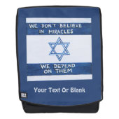 Wir sind auf Wunder angewiesen Rucksack (Vorderseite)