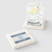 Wir sind auf Wunder angewiesen Steinuntersetzer (Seitenansicht)