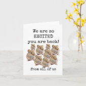 Wir sind aufgeregt, dass Sie wieder da sind, von u Karte (Gelbe Blume)