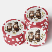 Wir sind aus dem Owl Country: Chromolithograph Art Pokerchips (Stapel)