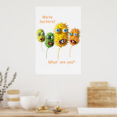 Wir sind Bakterien Poster (Küche)