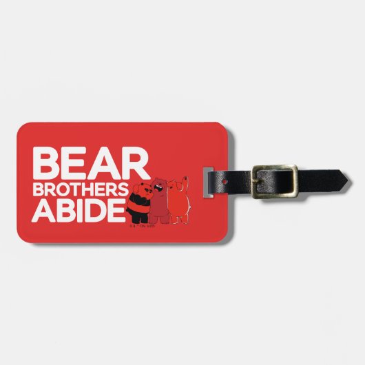 Wir sind Bären - Bärenbrüder leben Gepäckanhänger (Vorderseite horizontal)