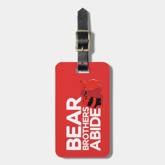 Wir sind Bären - Bärenbrüder leben Gepäckanhänger (Vorderseite vertikal)