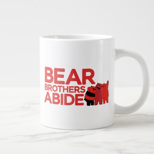 Wir sind Bären - Bärenbrüder leben Jumbo-Tasse (Rechts)