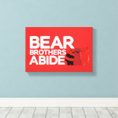 Wir sind Bären - Bärenbrüder leben Leinwanddruck (Insitu (Holzboden))