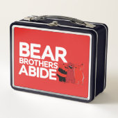 Wir sind Bären - Bärenbrüder leben Metall Brotdose (Vorderseite)