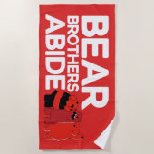 Wir sind Bären - Bärenbrüder leben Strandtuch (Vorderseite)