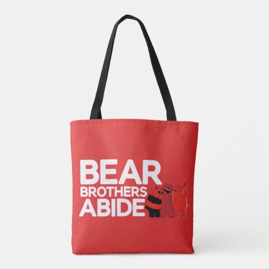 Wir sind Bären - Bärenbrüder leben Tasche (Rückseite)