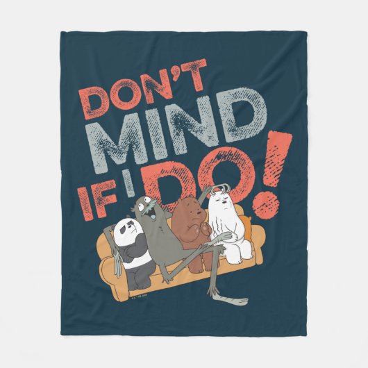 Wir sind Bären & Charlie - nichts dagegen, wenn ic Fleecedecke (Vorderseite)