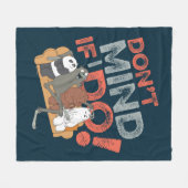 Wir sind Bären & Charlie - nichts dagegen, wenn ic Fleecedecke (Vorderseite (Horizontal))