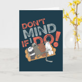 Wir sind Bären & Charlie - nichts dagegen, wenn ic Karte (Gelbe Blume)