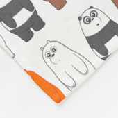 Wir sind Bärenbären bunten Bärenmustern Fleecedecke (Ecke)