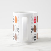 Wir sind Bärenbären bunten Bärenmustern Jumbo-Tasse (Rückseite)