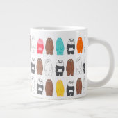 Wir sind Bärenbären bunten Bärenmustern Jumbo-Tasse (Rechts)