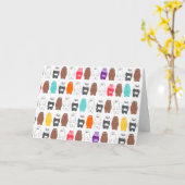 Wir sind Bärenbären bunten Bärenmustern Karte (Gelbe Blume)