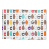 Wir sind Bärenbären bunten Bärenmustern Kissenbezug (Rückseite)