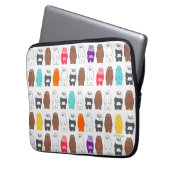Wir sind Bärenbären bunten Bärenmustern Laptopschutzhülle (Vorderseite Links)