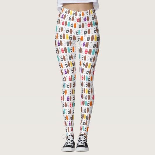 Wir sind Bärenbären bunten Bärenmustern Leggings (Vorderseite)