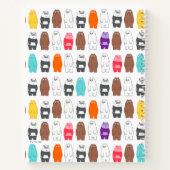 Wir sind Bärenbären bunten Bärenmustern Notizblock (Rückseite)