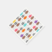 Wir sind Bärenbären bunten Bärenmustern Serviette (Ecke)