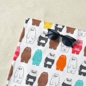 Wir sind Bärenbären bunten Bärenmustern Strandtuch (Beispiel)