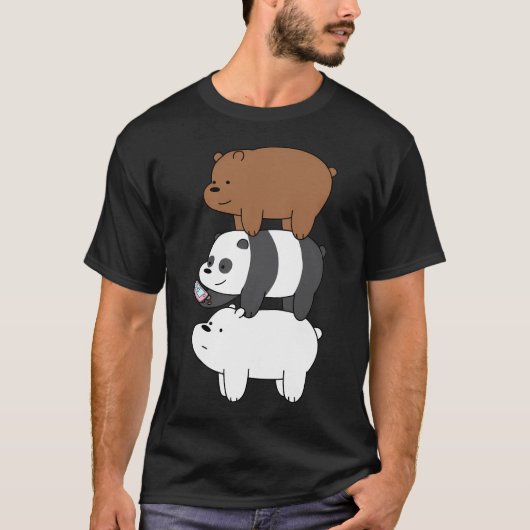 Wir sind bärsâ" s = Grizzy, Panda und Eisbär T-Shirt (Vorderseite)