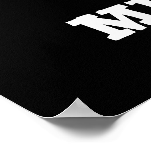 Wir sind bedeutet 2B Funny Pencil Pun Dark BG Poster (Ecke)