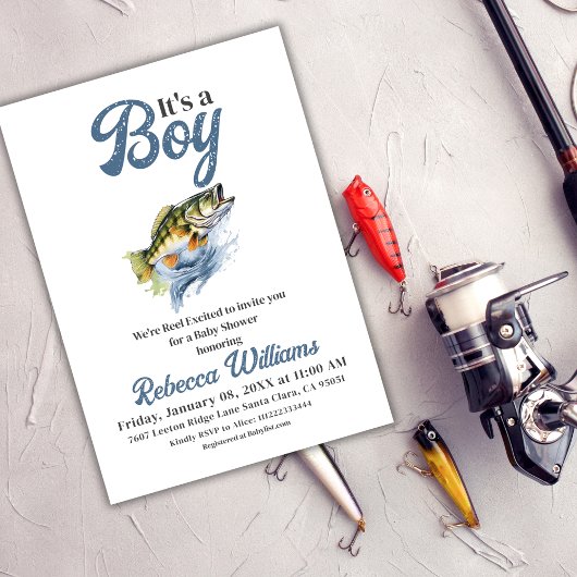 Wir sind begeistert kleine Fisherman Baby Dusche Einladung