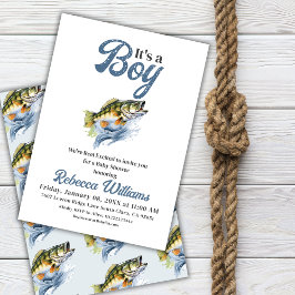 Wir sind begeistert kleine Fisherman Baby Dusche Einladung