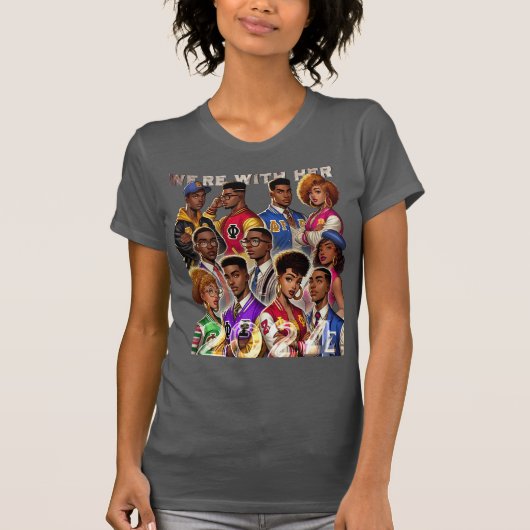 Wir sind bei ihr T-Shirt (Vorderseite)