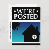 wir sind bekannt gegeben : Pop Zuhause Ankündigungspostkarte (Vorne/Hinten)