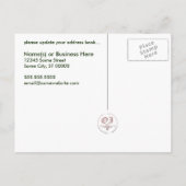 wir sind bekannt gegeben : Pop Zuhause Ankündigungspostkarte (Rückseite)