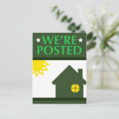 wir sind bekannt gegeben : Pop Zuhause Ankündigungspostkarte (Stehend Vorderseite)