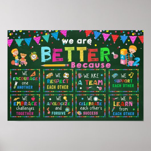Wir sind besser Klassenzimmer Poster (Vorne)