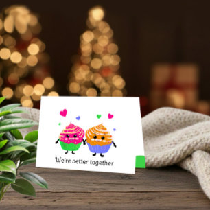 Wir sind besser zusammen Valentinstagskarte Feiertagskarte